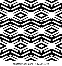 Seamless pattern. Rhombuses, parallelograms, figures ornament. Ethnic wallpaper. Geometric backdrop. Simple shapes background. Polygons motif. Digital paper, textile print, web design, abstract.