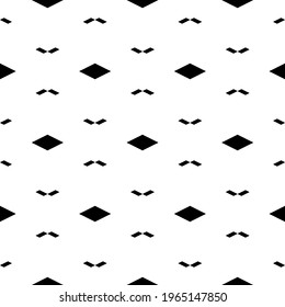 Seamless pattern. Rhombuses, parallelograms ornament. Folk wallpaper. Ethnic motif. Simple shapes background. Geometric backdrop. Digital paper, textile print, web design, abstract. Vector artwork.