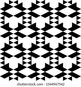 Seamless pattern. Rhombuses, parallelograms, triangles, figures ornament. Geometrical backdrop. Shapes background. Geometric wallpaper. Polygons abstract. Digital paper, textile print, web design.