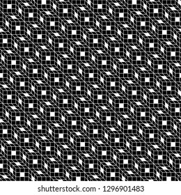Seamless pattern of rhombuses and squares. Geometric background. Vector illustration. Good quality. Good design.