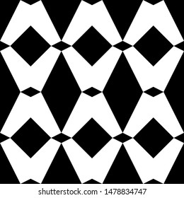 Seamless pattern. Rhombuses, squares ornament. Figures background. Simple shapes wallpaper. Geometrical backdrop. Ethnic motif. Digital paper, web designing, textile print, abstract. Vector artwork.