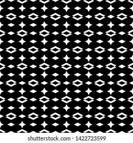 Seamless pattern. Rhombuses, stars, figures ornament. Digital paper, web designing, textile print. Geometrical backdrop. Simple shapes background. Polygons wallpaper. Vector