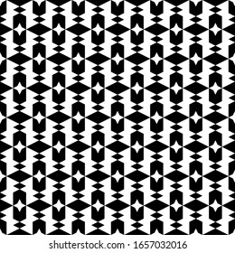 Seamless pattern. Rhombuses, stars, figures ornament. Polygons background. Simple shapes wallpaper. Geometrical backdrop. Digital paper, web designing, textile print, abstract. Vector artwork