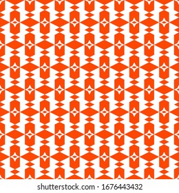 Seamless pattern. Rhombuses, stars, figures ornament. Polygons background. Simple shapes wallpaper. Geometrical backdrop. Digital paper, web designing, textile print, abstract. Vector artwork