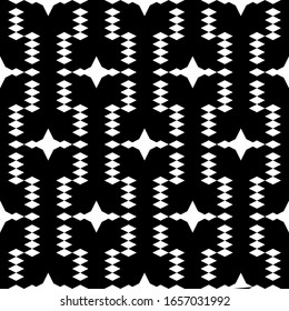 Seamless pattern. Rhombuses, stars ornament. Ethnic background. Geometrical backdrop. Simple shapes wallpaper. Digital paper, web designing, textile print. Vector.