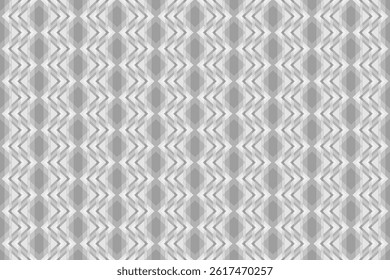 Seamless pattern of rhombuses with stripes. Gray geometric background for wallpaper and cover. Endless flat vector design.