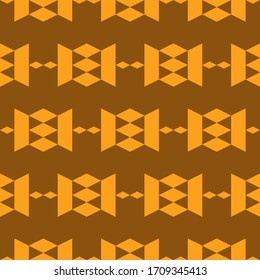 Seamless pattern. Rhombuses, trapeziums, triangles ornament. Folk wallpaper. Ethnic motif. Simple shapes background. Geometric backdrop. Digital paper, textile print, web design, abstract.