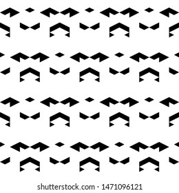 Seamless pattern. Rhombuses, triangles, chevrons, figures ornament. Ethnic background. Simple shapes wallpaper. Geometrical backdrop. Digital paper, web designing, textile print.
