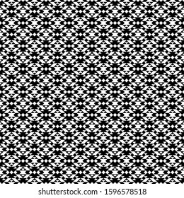 Seamless pattern. Rhombuses, triangles, chevrons, figures ornament. Diamonds, brackets, triangular shapes, polygons wallpaper. Ethnic motif. Geometric backdrop. Textile print. Vector art background