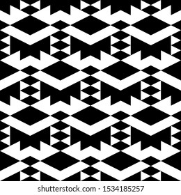 Seamless pattern. Rhombuses, triangles, figures ornament. Polygons background. Simple shapes wallpaper. Geometrical backdrop. Digital paper, web designing, textile print.