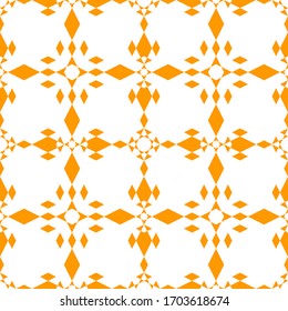 Seamless pattern. Rhombuses, triangles, figures ornament. Folk wallpaper. Ethnic motif. Simple background. Geometric backdrop. Digital paper, textile print, web design, abstract.