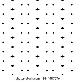 Seamless pattern. Rhombuses, triangles ornament. Simple shapes background. Ethnic wallpaper. Geometrical backdrop. Digital paper, web designing, textile print. Vector art.