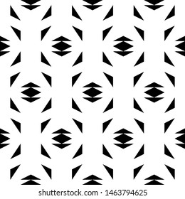 Seamless pattern. Rhombuses, triangles ornament. Geometrical backdrop. Abstract background. Polygons motif. Geometric figures wallpaper. Digital paper, textile print, web design. Vector.