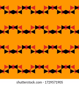 Seamless pattern. Rhombuses, triangles ornament. Polygons background. Simple shapes wallpaper. Geometrical backdrop. Digital paper, web designing, textile print. Vector.