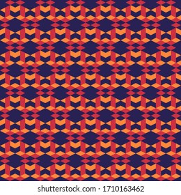 Seamless pattern. Rhombuses, triangles, parallelograms, figures ornament. Geometrical backdrop. Shapes background. Geometric wallpaper. Polygons motif. Digital paper, textile print, abstract. Vector
