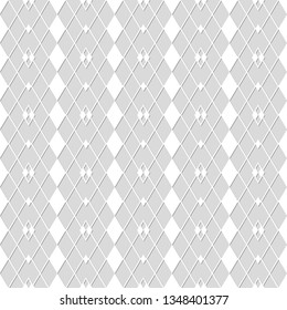 Seamless pattern of rhombuses. Unusual lattice. Geometric background. Vector illustration. Good quality. Good design.
