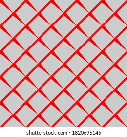 Seamless pattern of rhombuses. Unusual lattice. Geometric background.