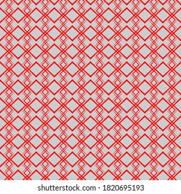 Seamless pattern of rhombuses. Unusual lattice. Geometric background.