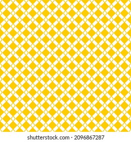 Seamless pattern of rhombuses. Unusual lattice. Geometric orange background.