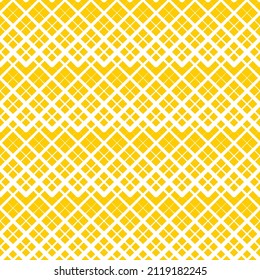 Seamless pattern of rhombuses. Unusual lattice. Geometric orange background.