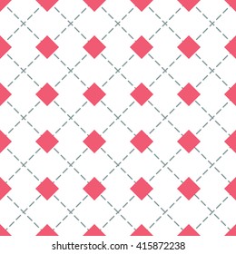 Seamless pattern with rhombuses in vector EPS8 format, pattern swatch included.