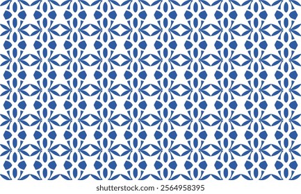 Seamless pattern with rhombuses vintage in white and blue diamond line net, with squares block arrange as wall design for fabric print, wallpaper, background, vertical strip