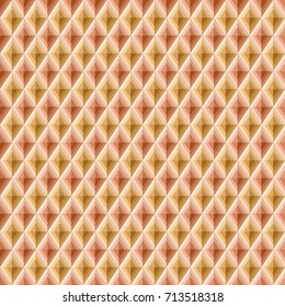 Seamless pattern with rhombuses. Volumetric abstract texture. Modern stylish texture. Repeating geometric tiles. Vector background.