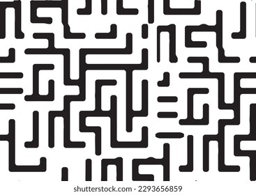 Seamless Pattern in Rhythmic maze, labyrinth, meander Ethnic Style. Tribal Element. Design can be used for Hijab, Scarf, Card, Paper, Bandana, Kerchief, Shawl, fabric, wallpaper, template background 