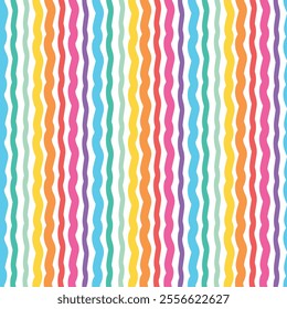 seamless pattern with ribbons abstract background with stripes bold lines wavy bands texture for fabric surface design packaging vector