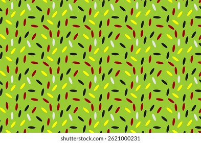 Seamless pattern of rices. Colorful rices pattern. Hand-drawn of colourful rices pattern. Vector illustration of rice pattern background. Indonesian special food illustration. 