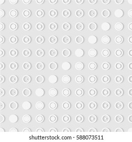 Seamless pattern of rings and dots. Soft background. Round wallpaper. Vector illustration. Good quality. Good design.