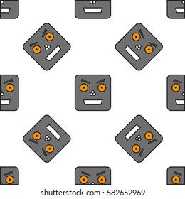 seamless pattern of robots