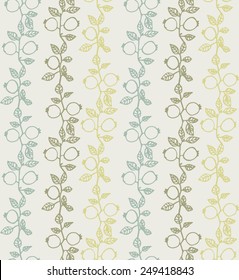 Seamless pattern of romance design berry silhouette Vector eps 10