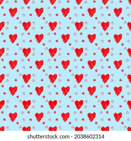 fondo de pantalla de fondo de fondo para el patrón romántico amor rojo de corazón simple para tarjetas, papel de envoltura, símbolos de boda, etc. Blue Valentine's Day fondo. ilustración vectorial