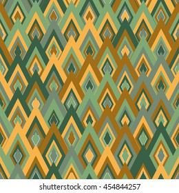 Seamless pattern with rombic ornament. Abstract print template for fabric and paper in boho chic style.