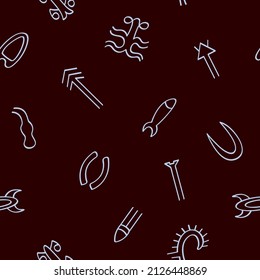 Seamless pattern with Rongorongo glyphs for your project