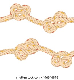 Seamless pattern with rope bending.