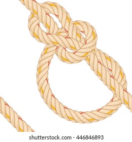 Seamless pattern with rope bending.