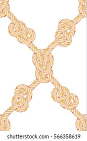 Seamless pattern with rope bending.