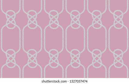 Seamless pattern of ropes. Vector Illustration, great for wallpaper, textile pattern or background images.