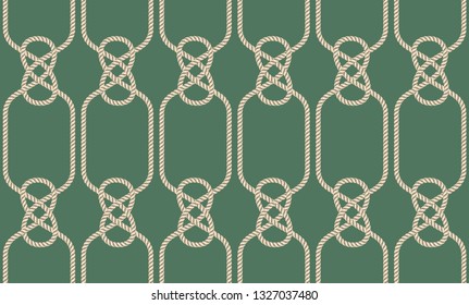 Seamless pattern of ropes. Vector Illustration, great for wallpaper, textile pattern or background images.