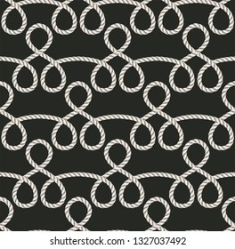 Seamless pattern of ropes. Vector Illustration, great for wallpaper, textile pattern or background images.