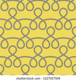 Seamless pattern of ropes. Vector Illustration, great for wallpaper, textile pattern or background images.