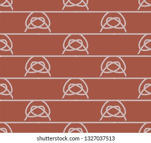 Seamless pattern of ropes. Vector Illustration, great for wallpaper, textile pattern or background images.