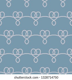 Seamless pattern of ropes. Vector Illustration, great for wallpaper, textile pattern or background images.