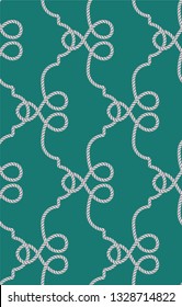 Seamless pattern of ropes. Vector Illustration, great for wallpaper, textile pattern or background images.
