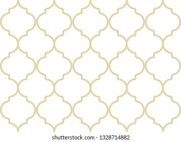 Seamless pattern of ropes. Vector Illustration, great for wallpaper, textile pattern or background images.