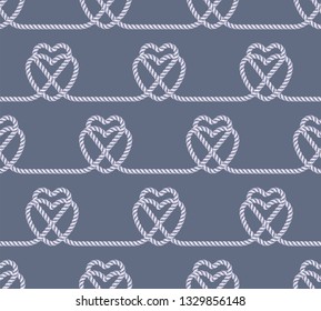 Seamless pattern of ropes. Vector Illustration, great for wallpaper, textile pattern or background images.