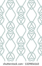 Seamless pattern of ropes. Vector Illustration, great for wallpaper, textile pattern or background images.