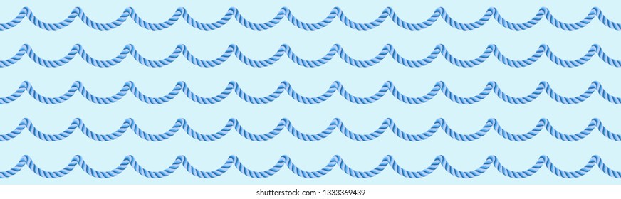 Seamless pattern of ropes. Vector Illustration, great for wallpaper, textile pattern or background images.